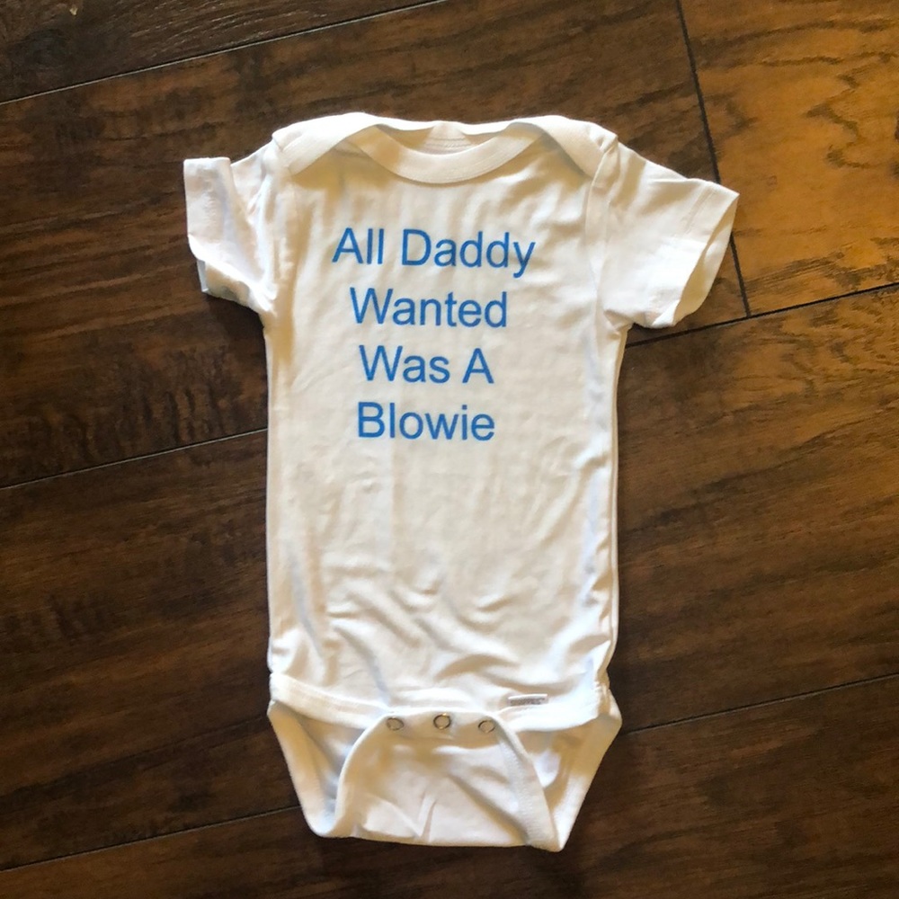 Homemade one of a kind onesie (fun-sie)